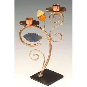 Infinity Art in Metal Gentle Curves Candleholder