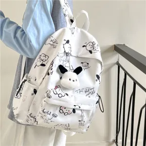 Japanese Pacha Dog Girl's Schoolbag Korean Style Junior and Middle School Students Student Backpack Large Capacity Printing College Backpack