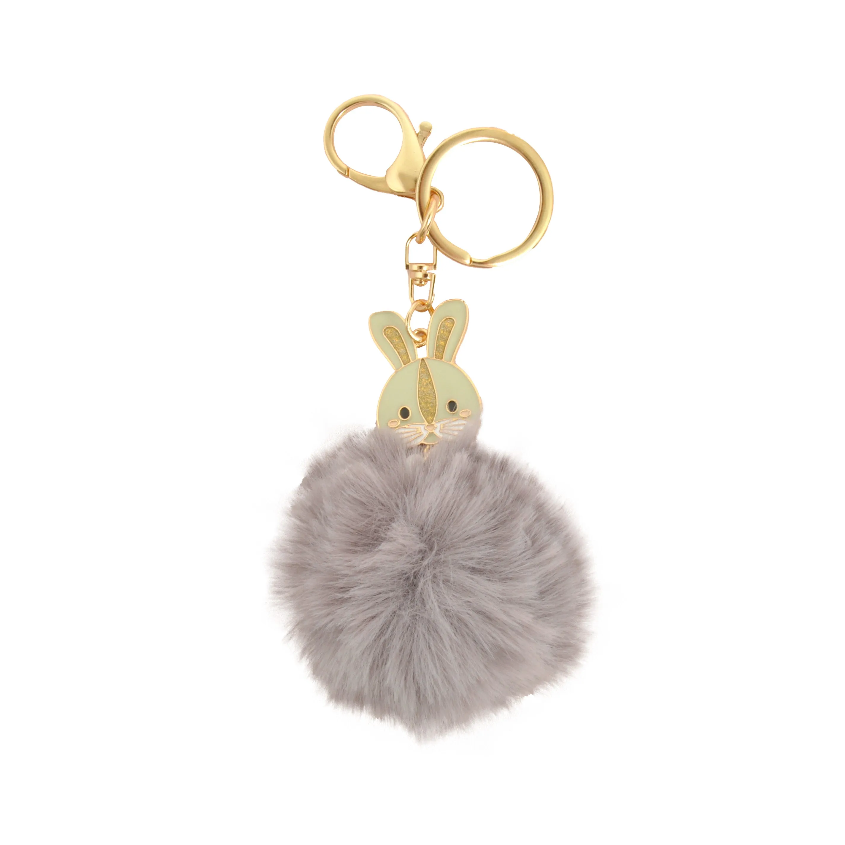 KaiserKids Novelty Pom Pom Keyring - BUNNY CHARM