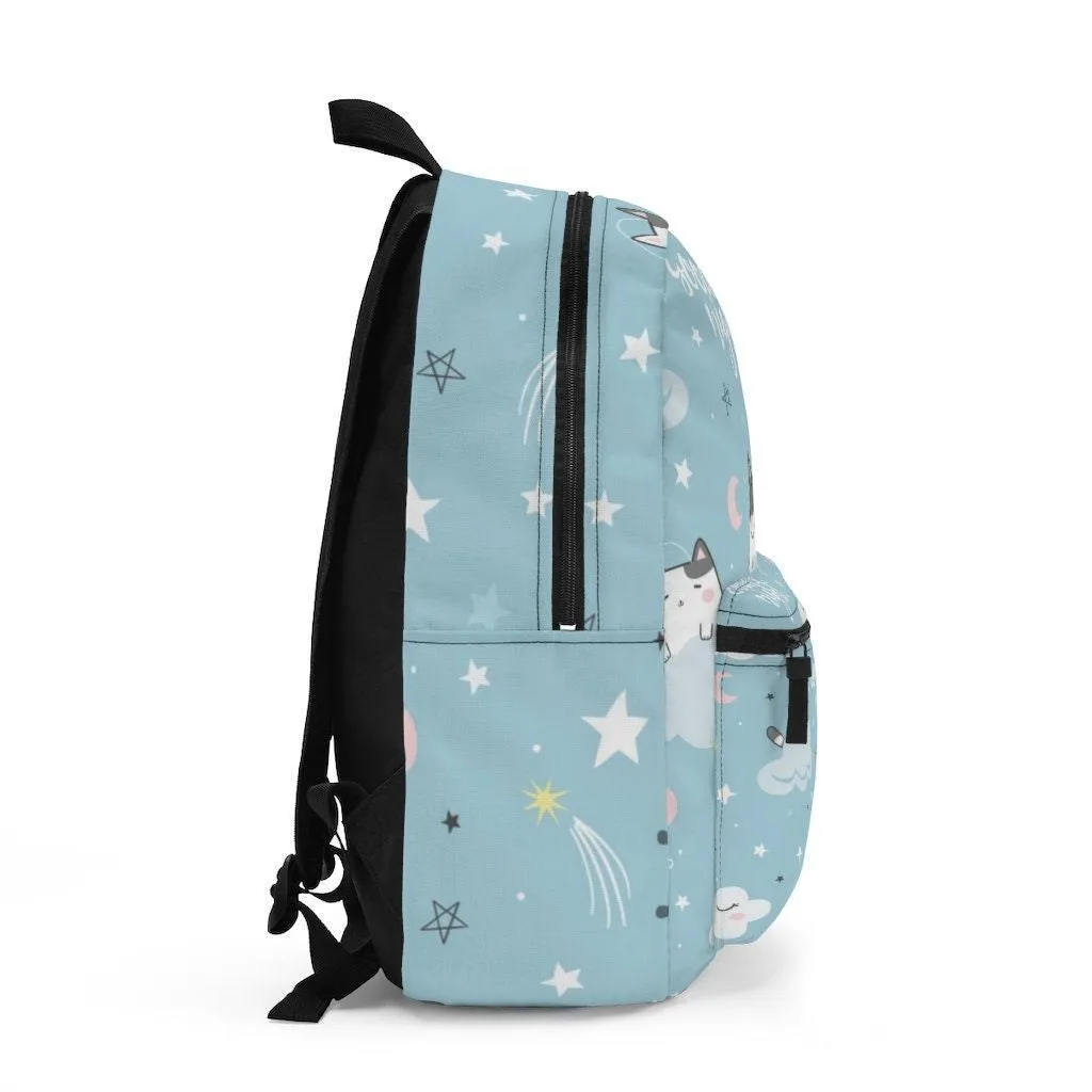 Kawaii Cats Sleeping Backpack, College Backpack, Teens Backpack everyday use, Travel Backpack, Weekend bag, Laptop Backpack