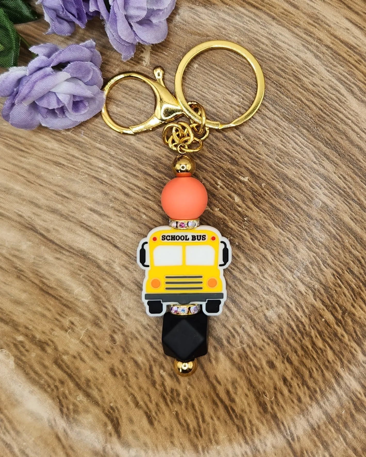 Keychain-School Bus