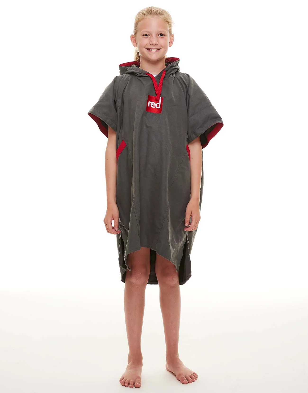 Kids Quick Dry Microfibre Changing Robe - Grey