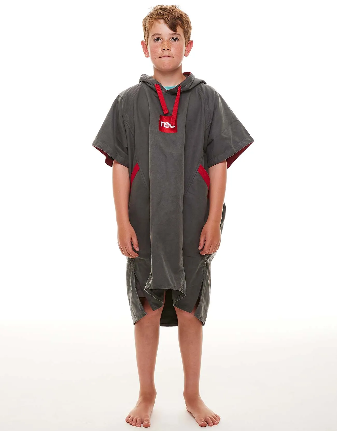 Kids Quick Dry Microfibre Changing Robe - Grey