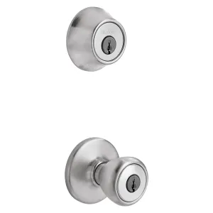 Kwikset 690T 26DCP6ALRCSK6 Combination Lockset, Knob Handle, Tylo Design, Satin Chrome, 3 Grade :CD: QUANTITY: 1