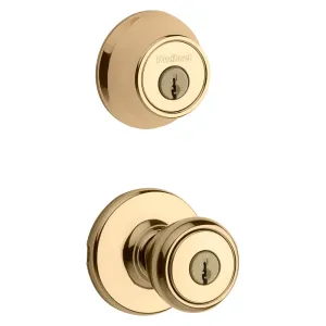 Kwikset 690T 3RCLRCSK6BX Combination Lockset, Knob Handle, Tylo Design, Polished Brass, 3 Grade :BX: QUANTITY: 6