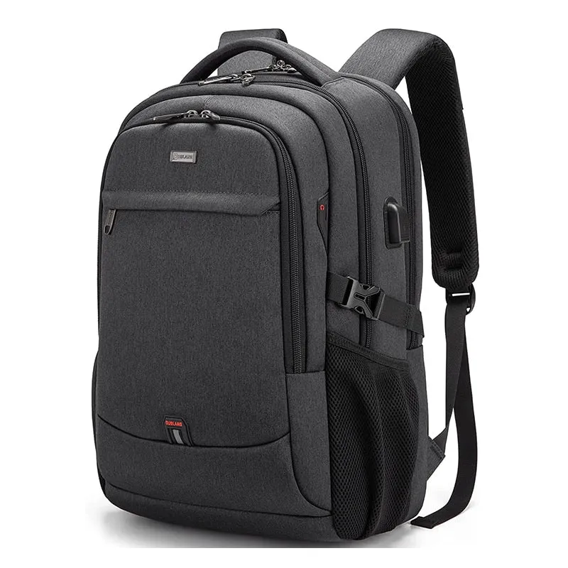 Laptop Backpack For Men 17.3''Large Capacity Backpack USB Port Bag Business Backpack Oxford Wear-resistant Waterproof Travel Bag