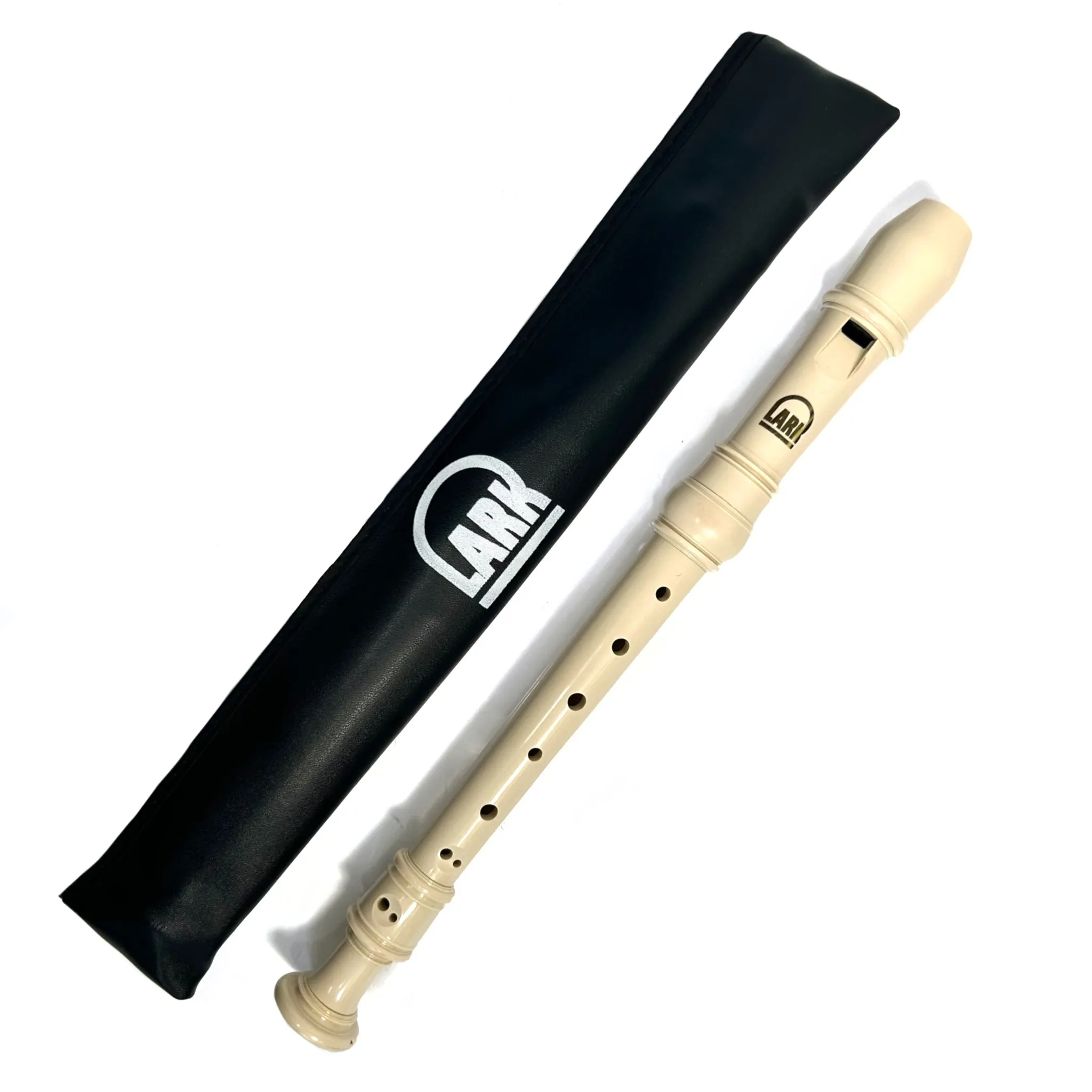 Lark Soprano School Recorder with Case - Cream Gloss with Black Case