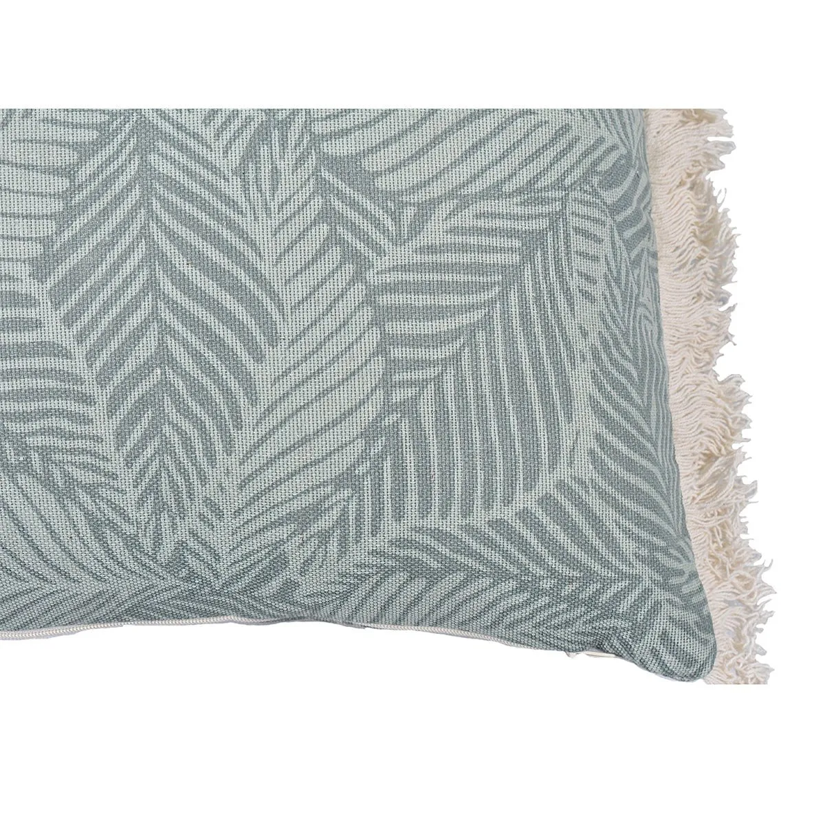 Leafy Serenity Printed Lumbar Cushion Cover - Set of 2