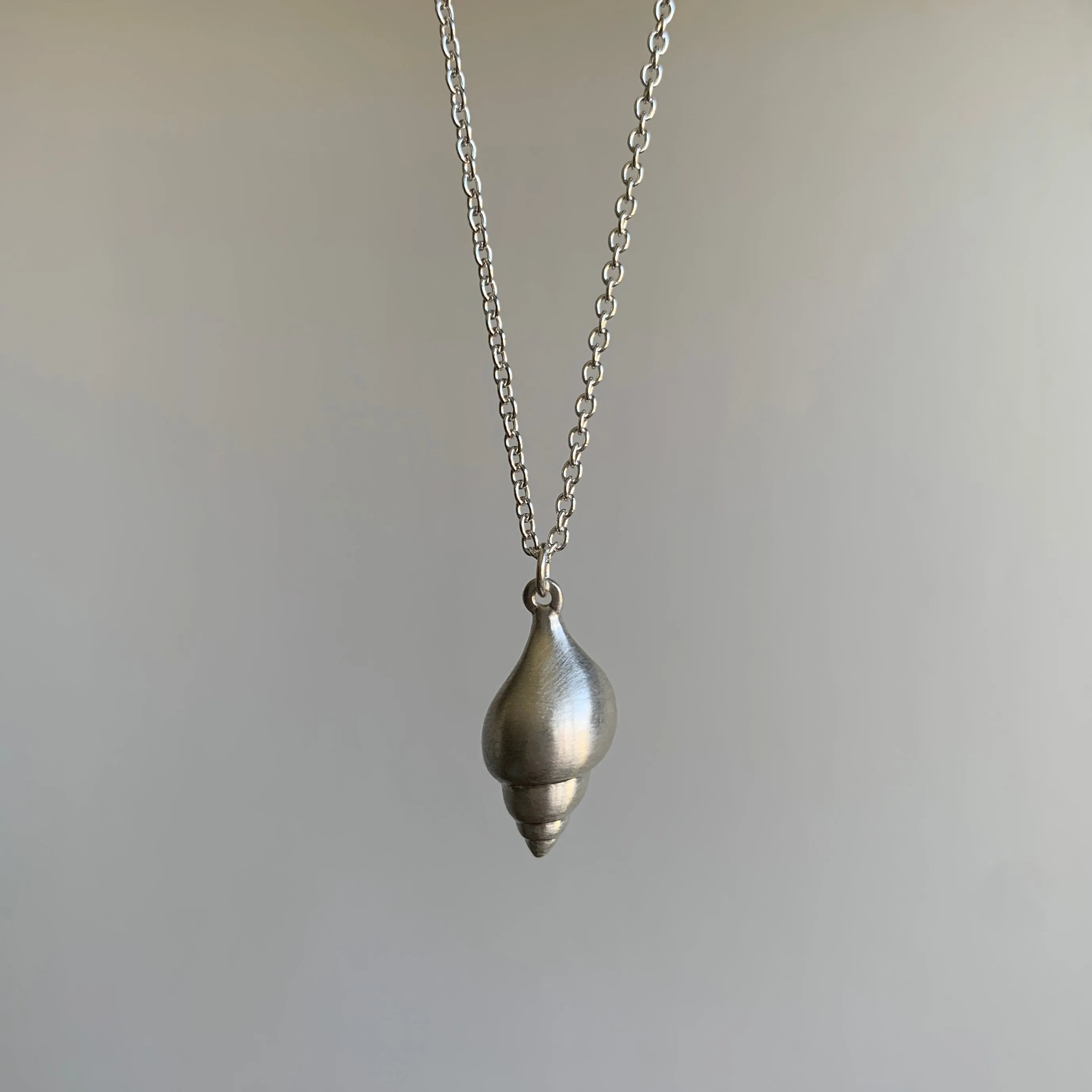 Little Silver Tulip Shell Ruthie B. Necklace