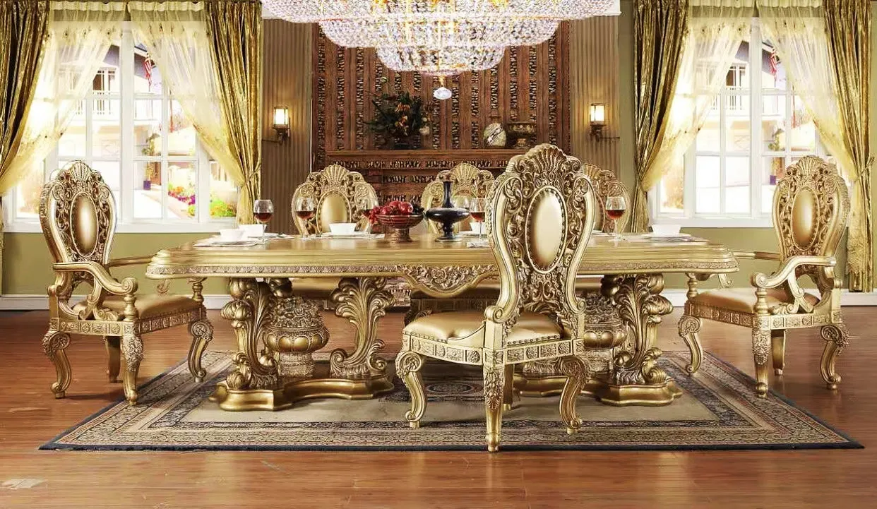 Luxury Royal Antique Dining Table Set