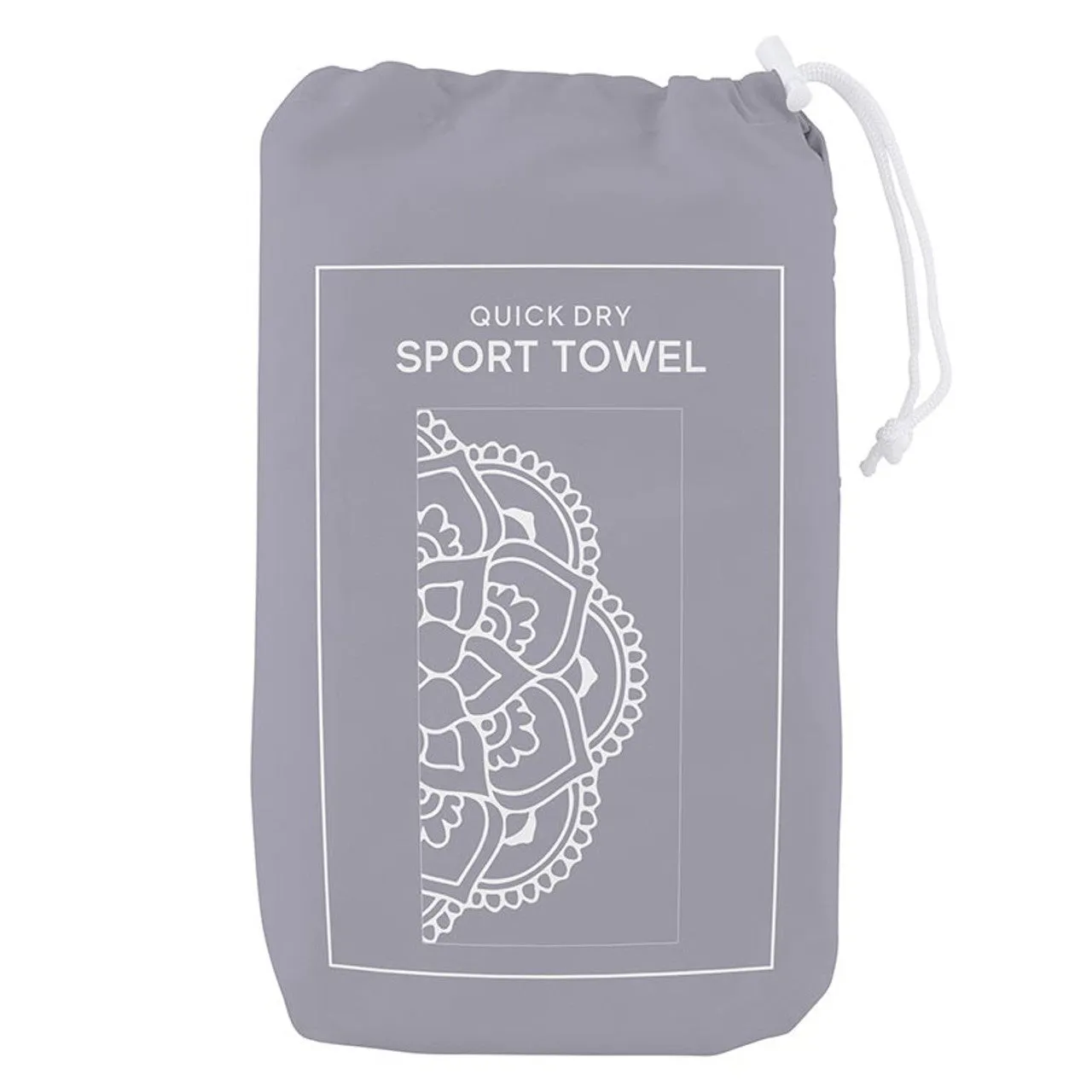 Mandala Yoga Mini Sport Towel | Quick Dry Towel with Pouch | 30" x 15"