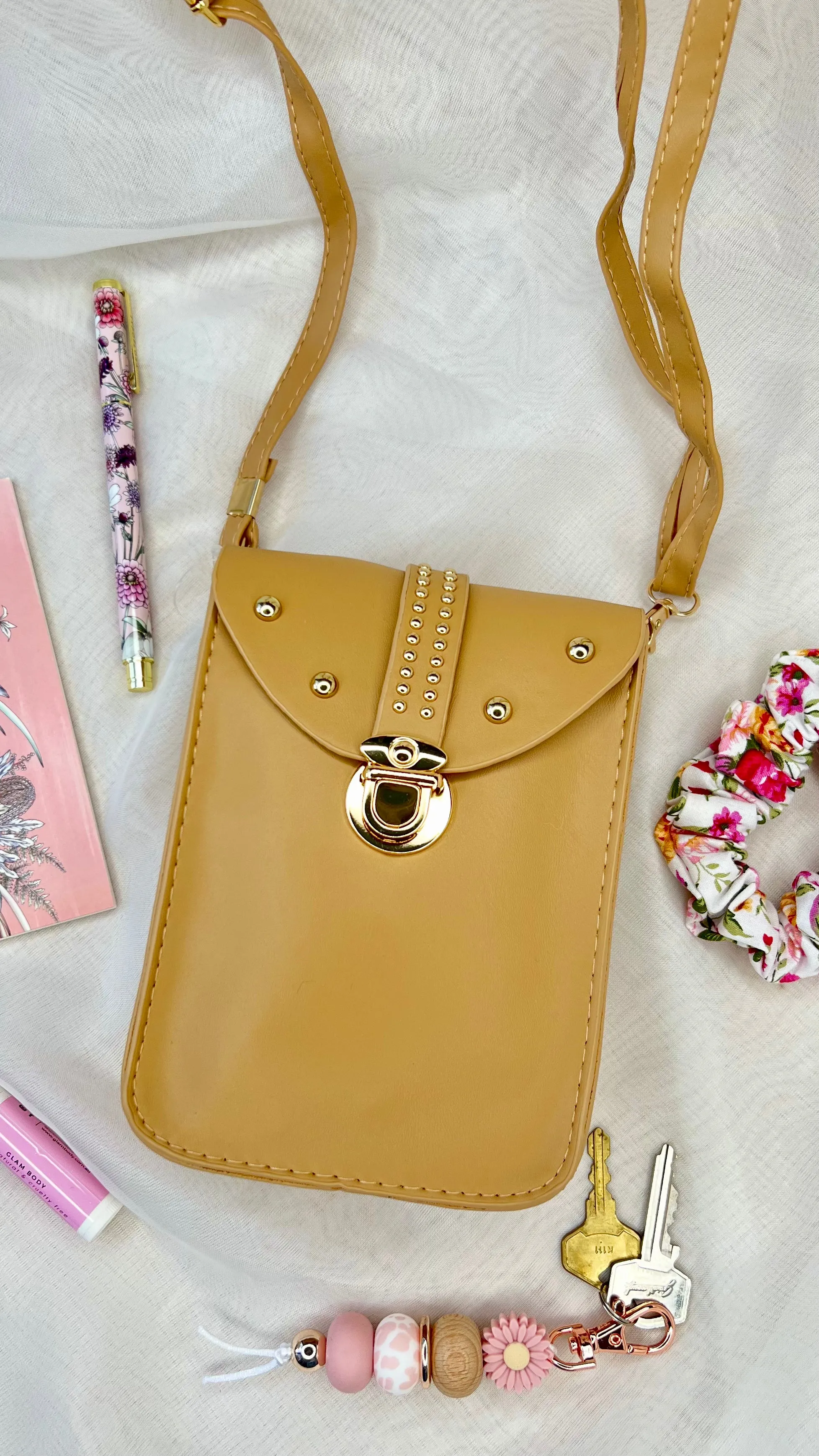 Marcie Crossbody Bag - Tan