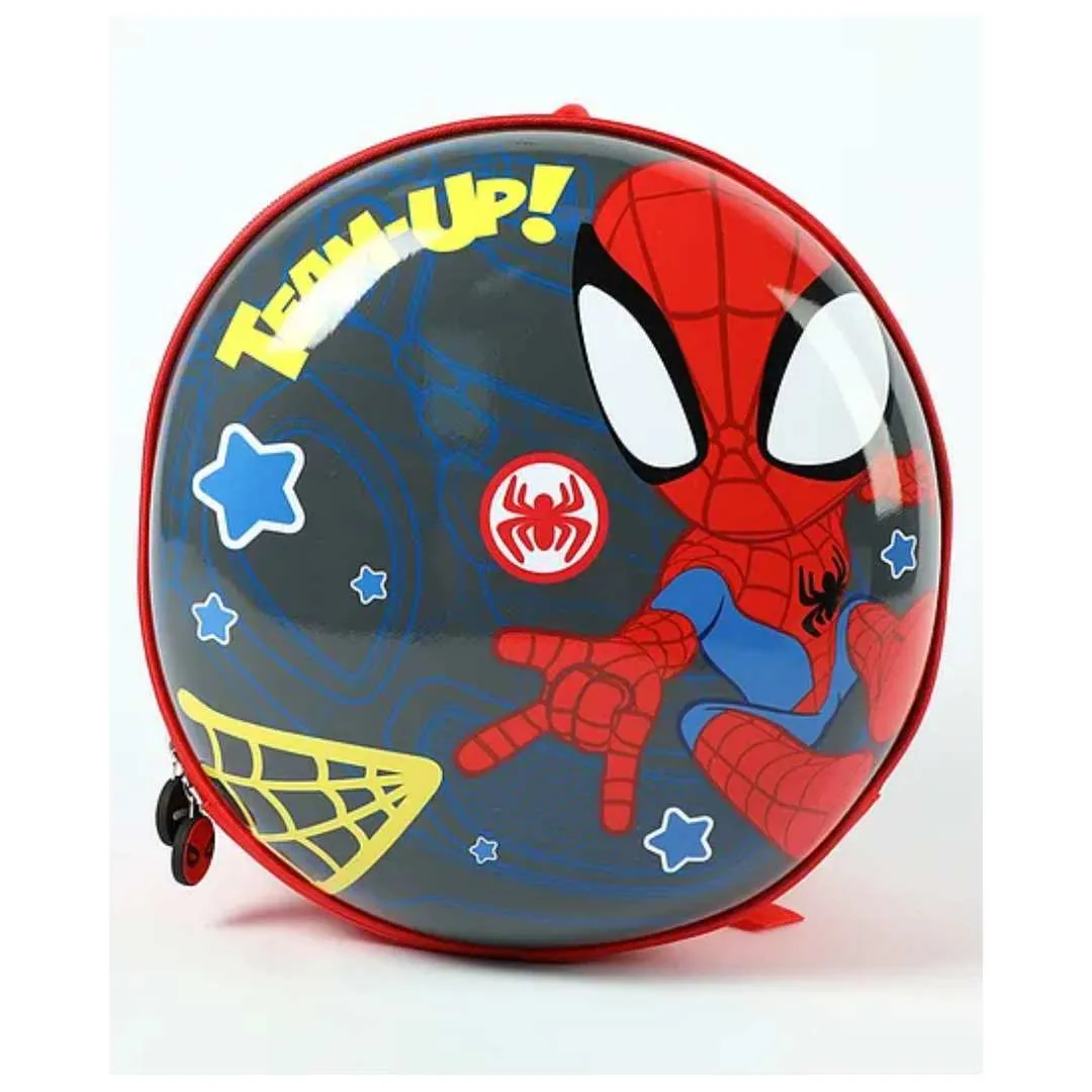 MARVEL SPIDER-MAN ROUND SHAPE HARDSHELL BAG - BLACK/RED by Mesuca