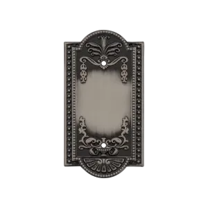 Meadows Switch Plate with Blank Cover in Antique Pewter