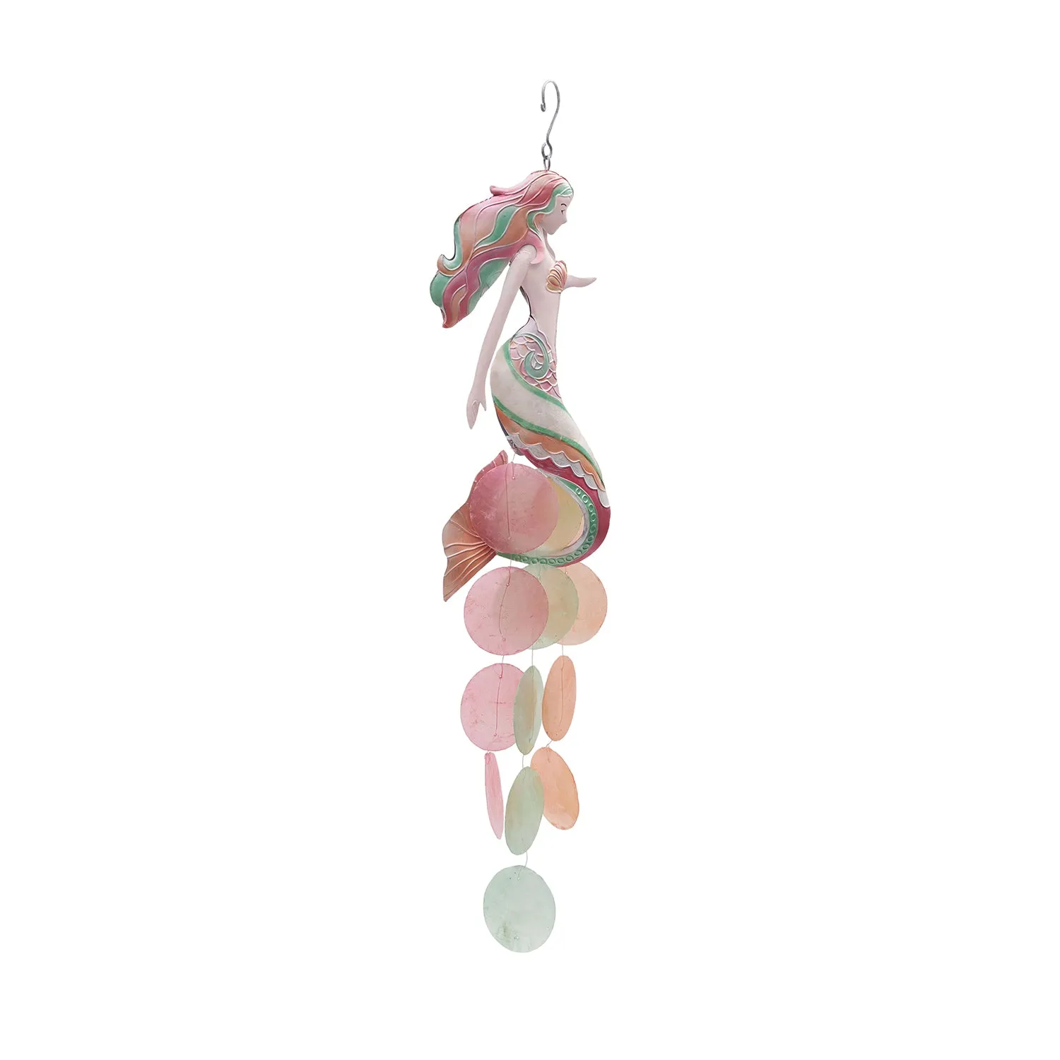 Mermaid Capiz Chime