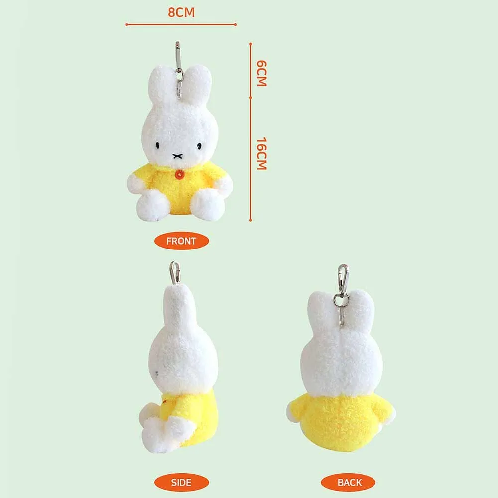 Miffy Sitting Clip-On Plush: Yellow