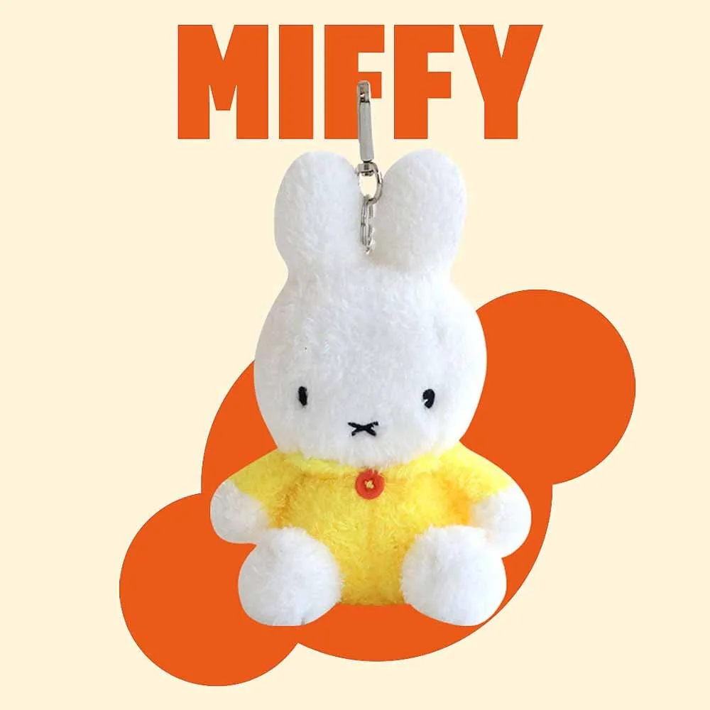 Miffy Sitting Clip-On Plush: Yellow