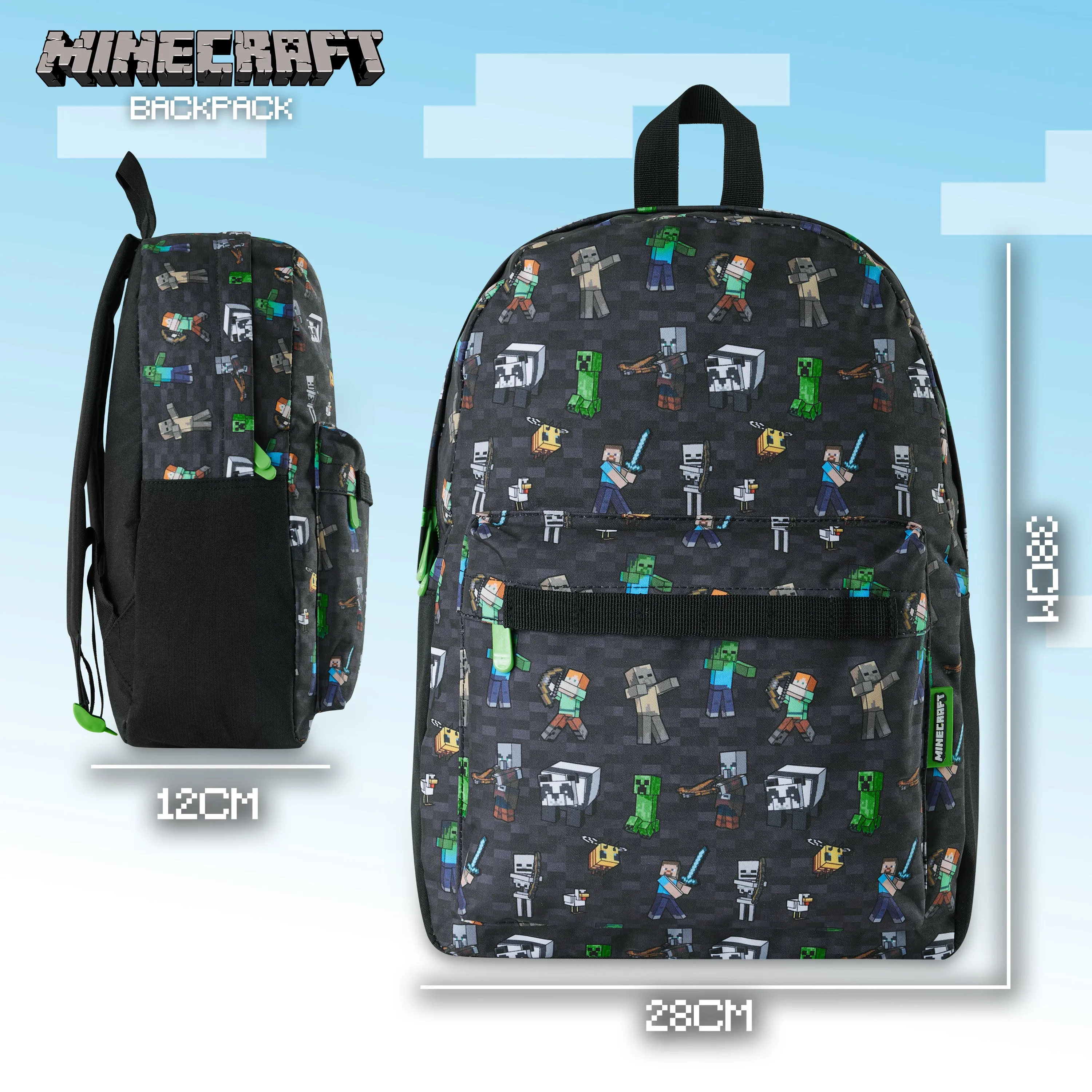 Minecraft Backpack, Kids Backpack, Boys School Bag, Minecraft Gifts