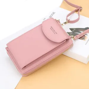 Mini Messenger Shoulder Bag Wallet with Credit Card Slots