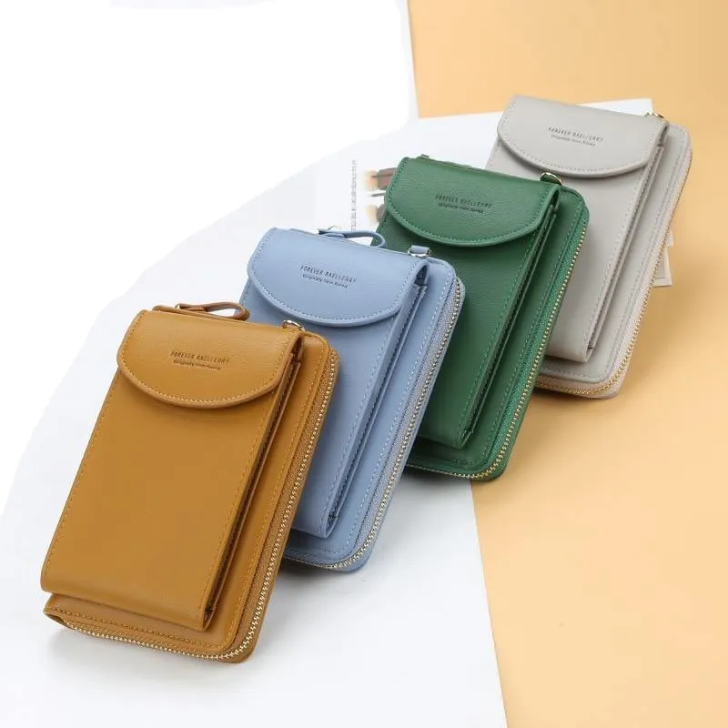 Mini Messenger Shoulder Bag Wallet with Credit Card Slots