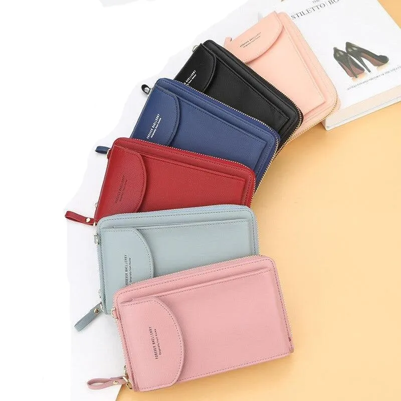 Mini Messenger Shoulder Bag Wallet with Credit Card Slots