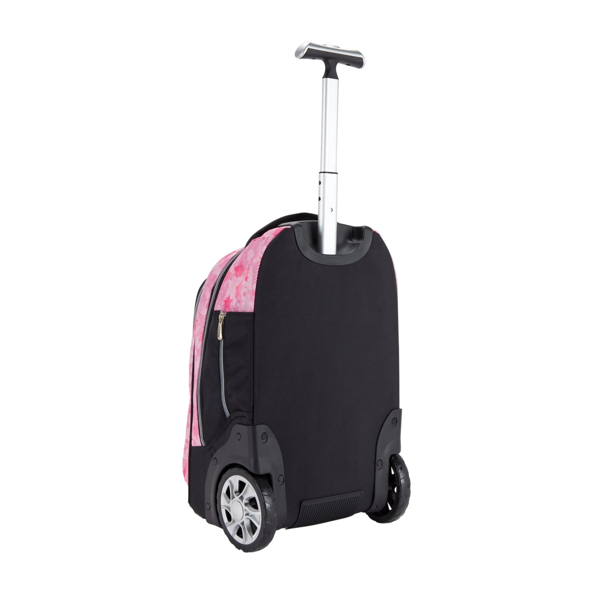 Mini Wheel School Bags Trolly Set of 3pcs Star Pink