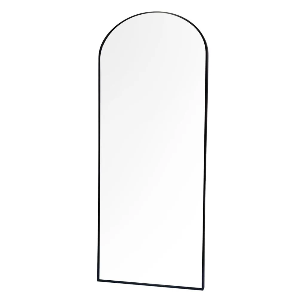 Modena Black 80 x 180cm Arch Leaner Mirror by Tara Lane