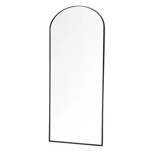 Modena Black 80 x 180cm Arch Leaner Mirror by Tara Lane