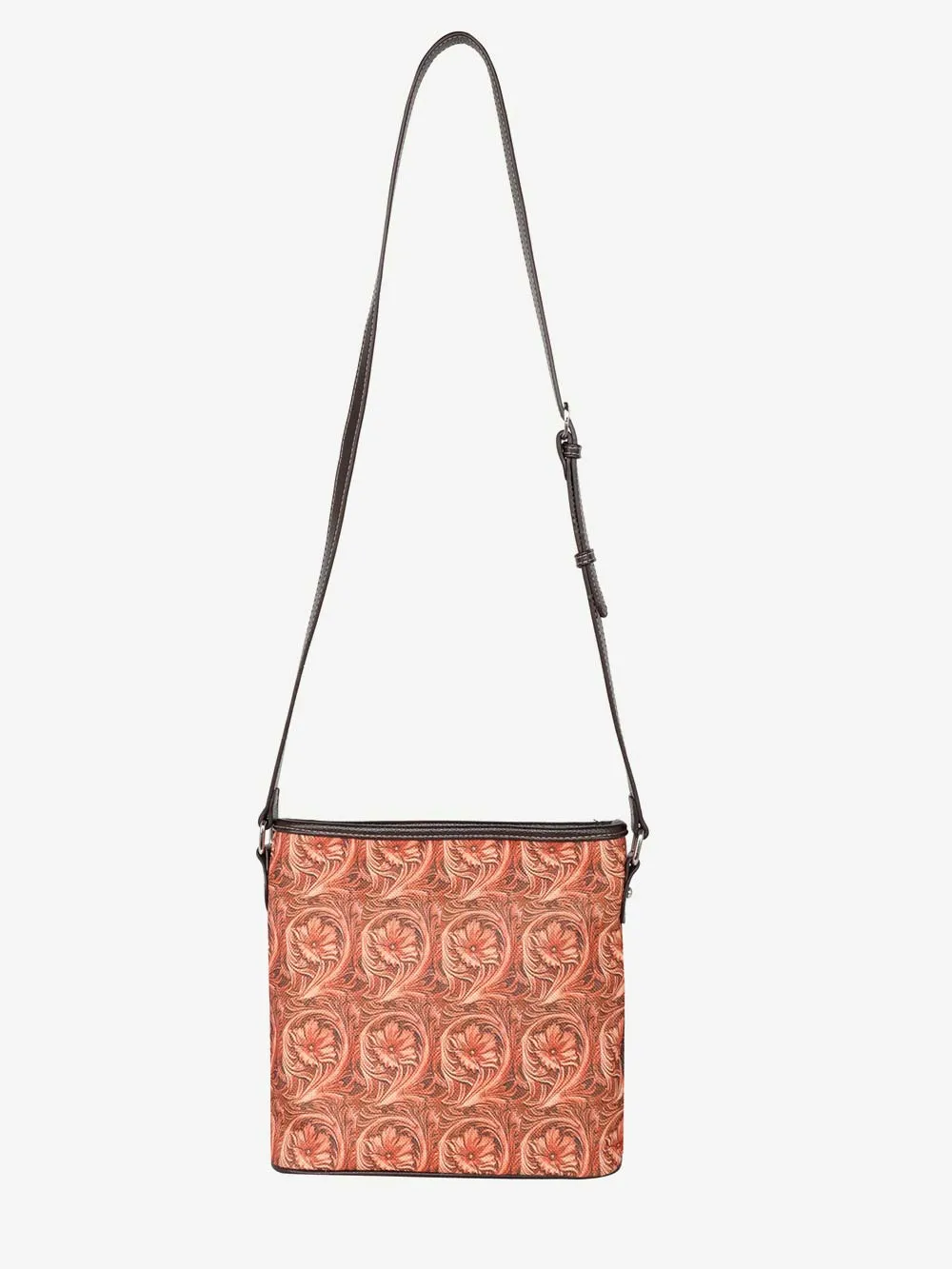 Montana West Floral Print Canvas Crossbody