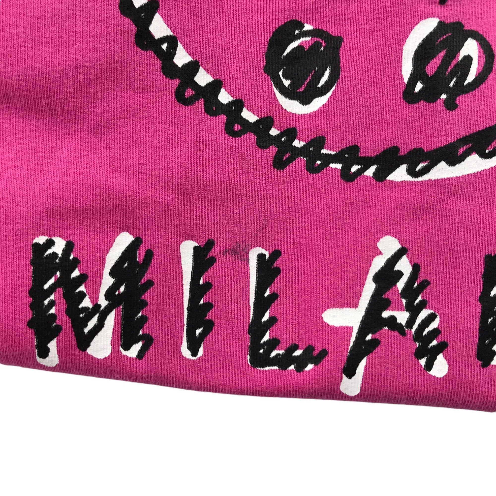 Moschino sweater 12 years pink graphic print casual cotton blend jersey