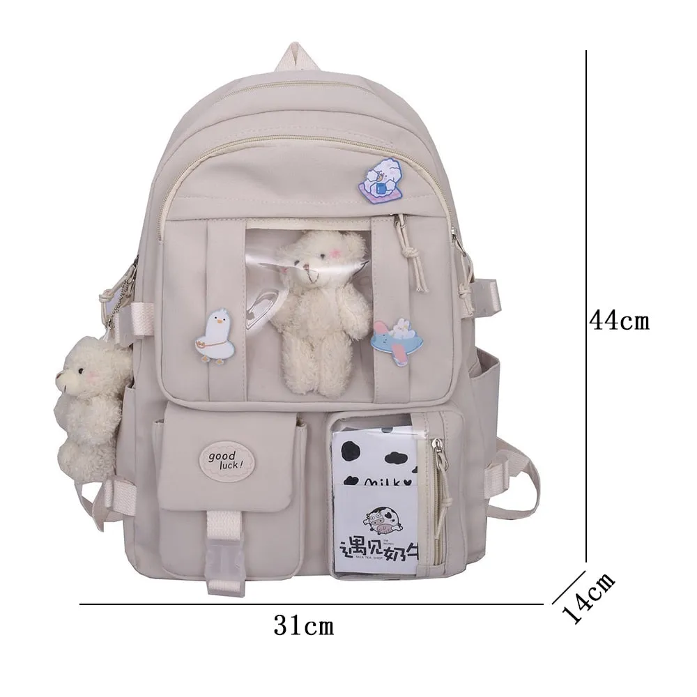 Multi Pockets   Kawaii Backpack