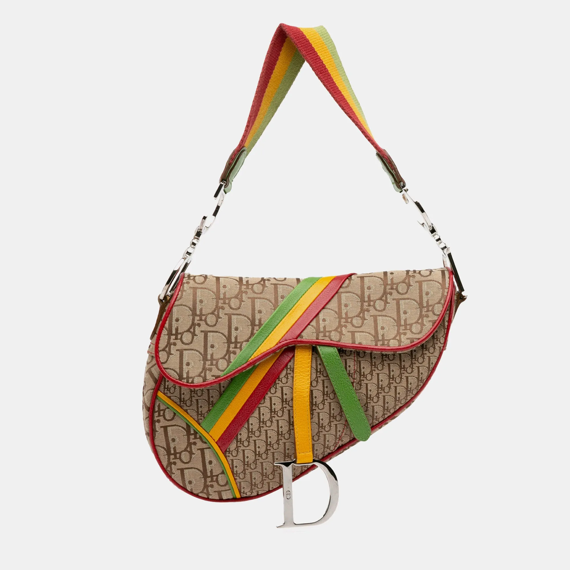 Multicolor Diorissimo Rasta Saddle Bag