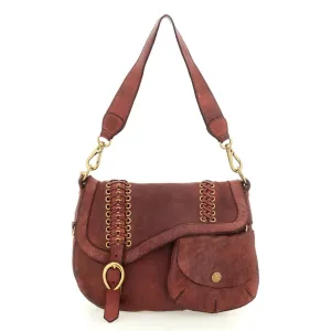 *NEW* Eyelet Shoulder Bag Burgundy