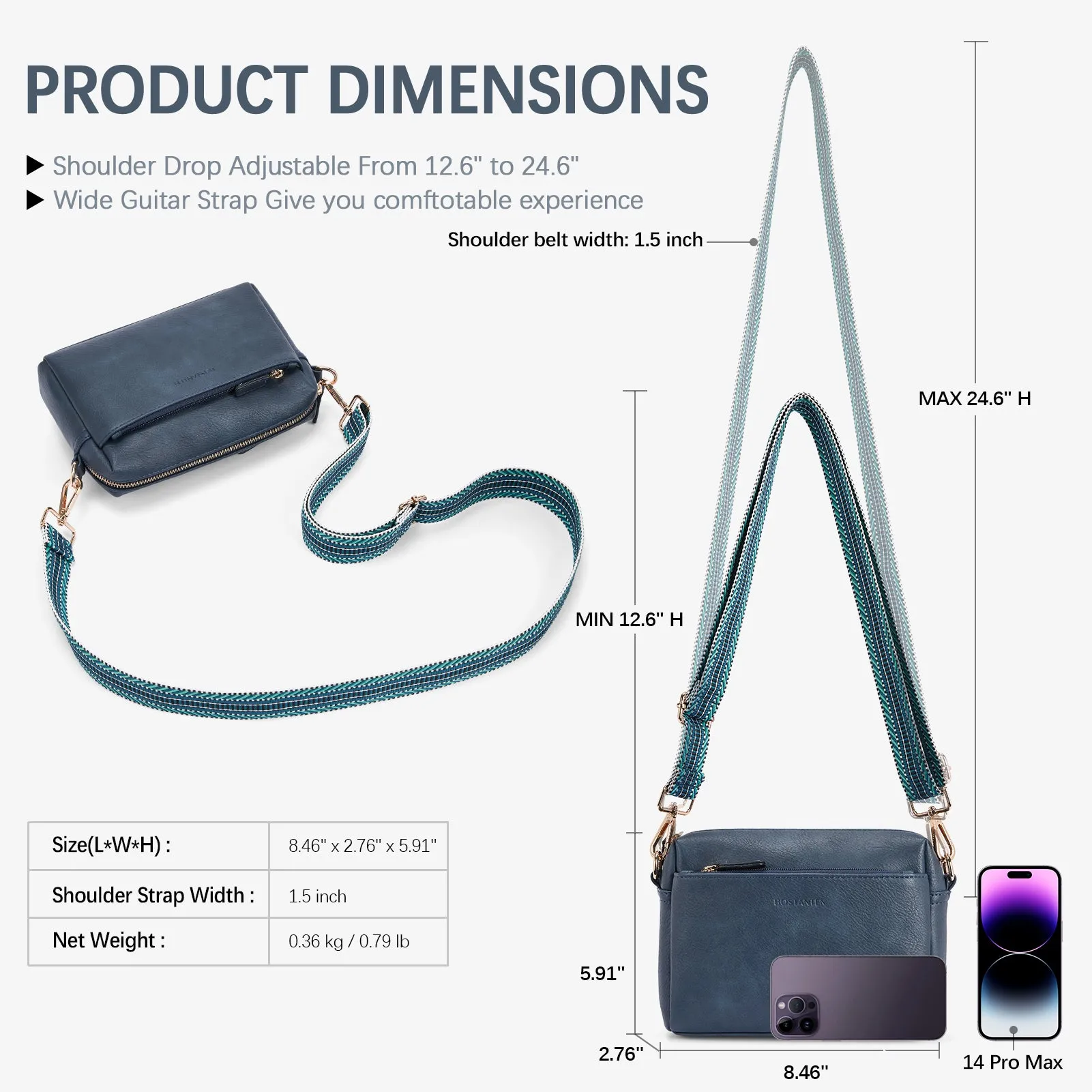 Nola Keep Your Essentials Organized with a Triple Zip Cell Phone Leather Handbag