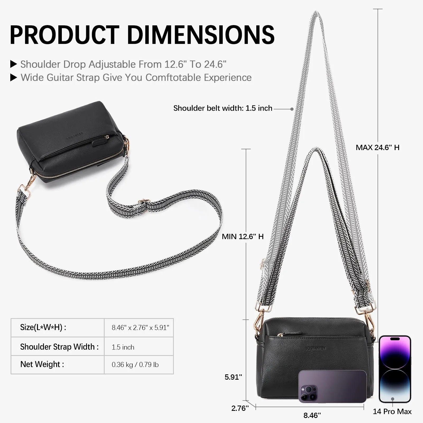 Nola Keep Your Essentials Organized with a Triple Zip Cell Phone Leather Handbag