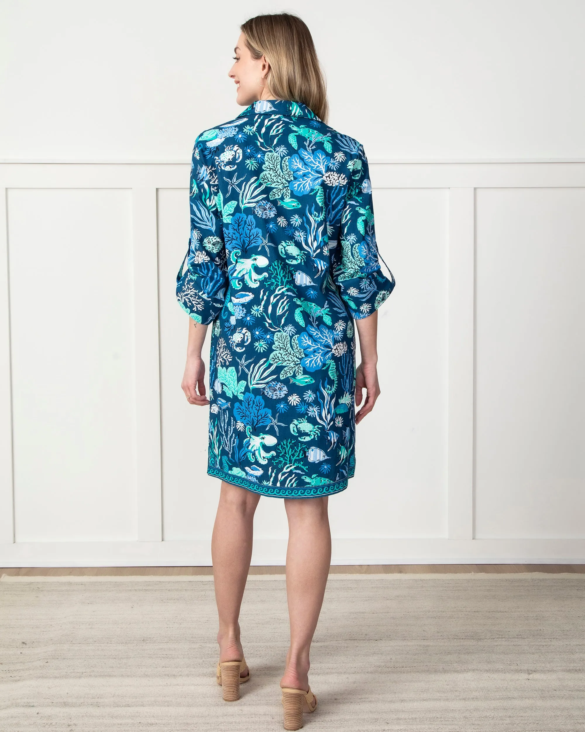 Oceania - Graceful Getaway Dress - Navy