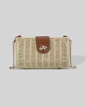 OPHELIA RAFFIA CROSSBODY BAG