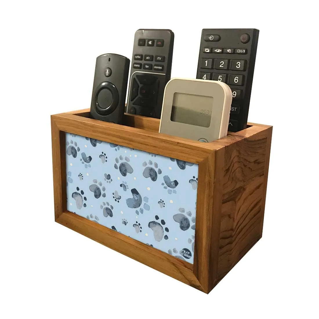 Organizer For TV AC Remotes -Paw Prints