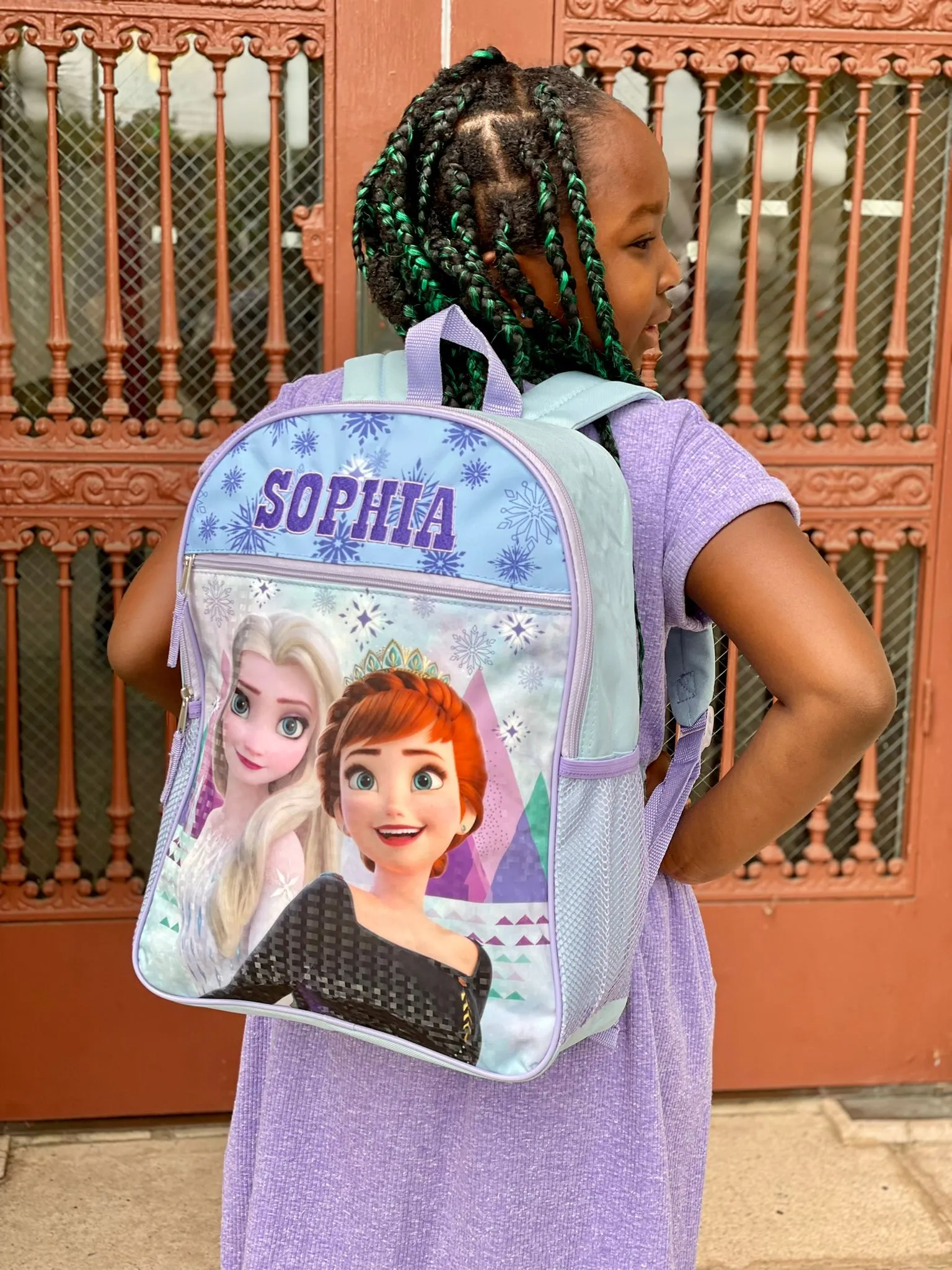 Personalized 16 Inch School Backpack - Frozen