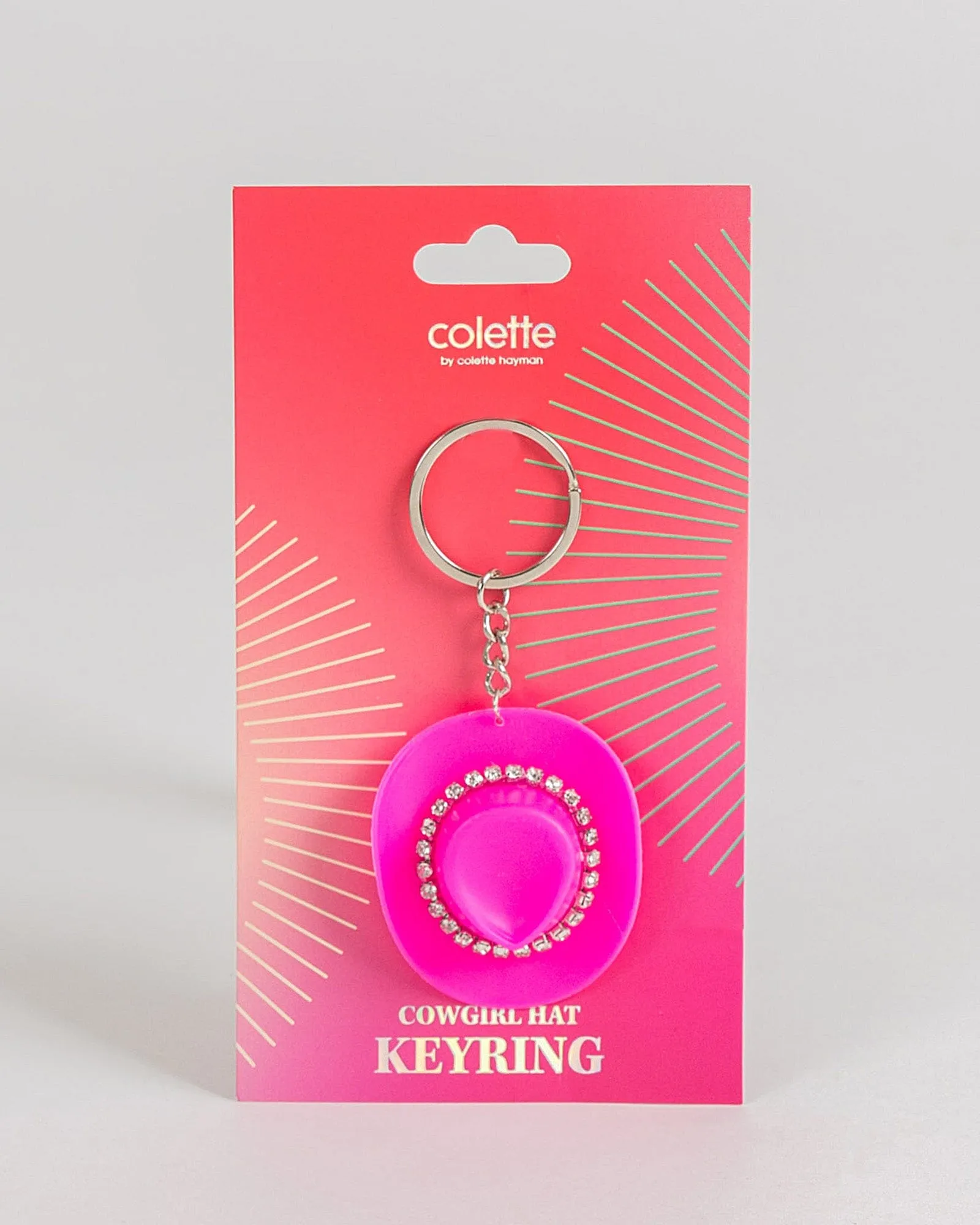 Pink Cowgirl Hat Keyring