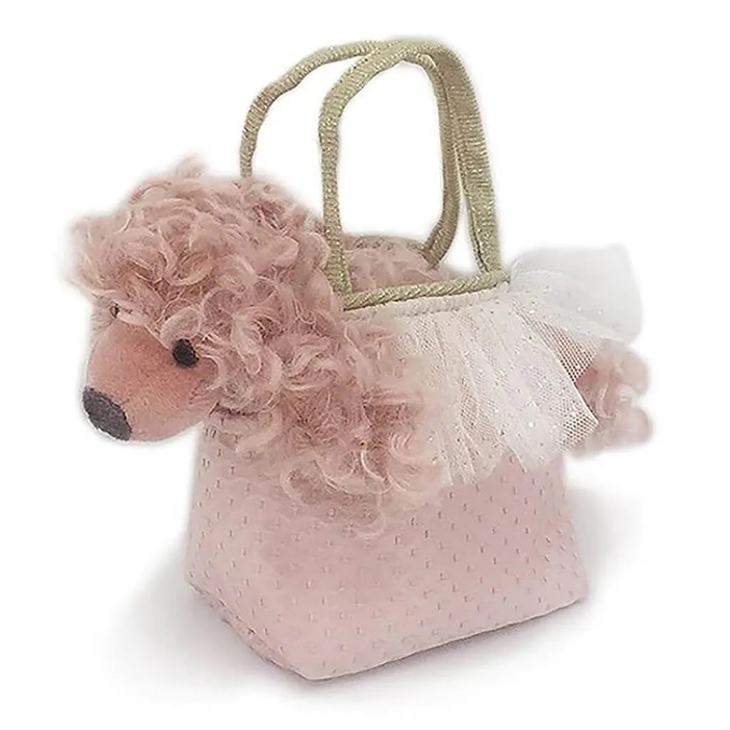 Pink Poodle Plush Toy In Purse