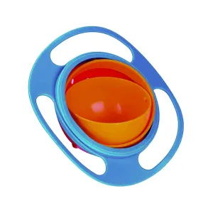 Portable Non-Spill Toddler Gyro Bowl 360° Rotating Dish