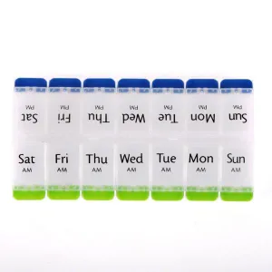 Premium Double Row AM & PM Pill Organizer