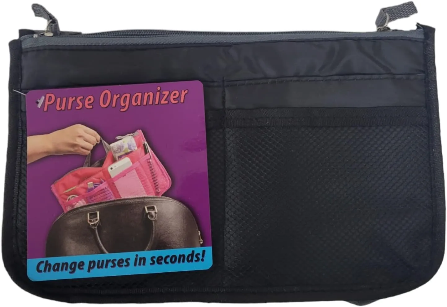 Purse Organizer - Petite - Black