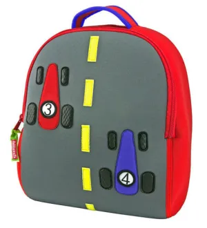 Race car backpack