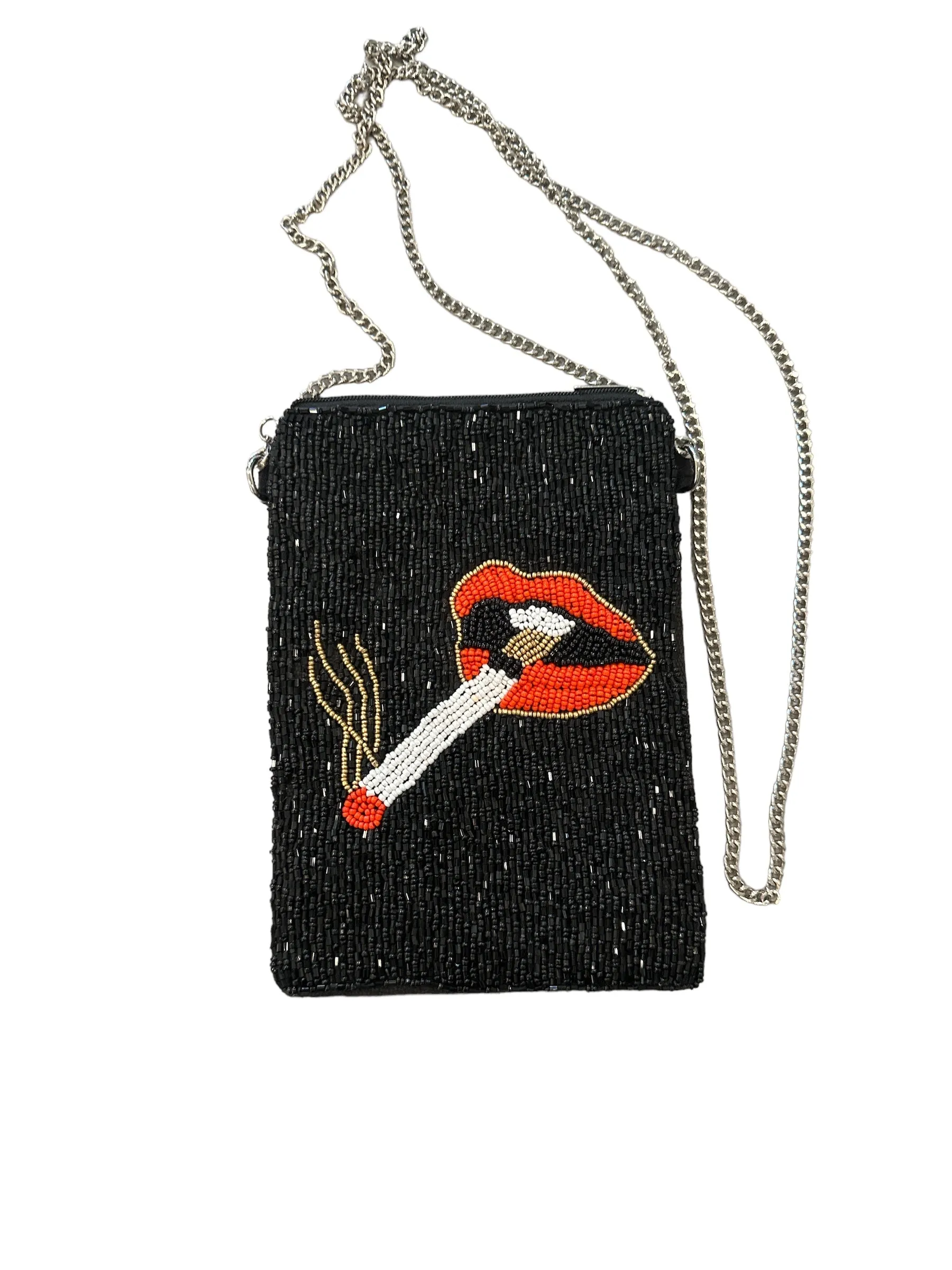 Red Lipstick Crossbody Purse