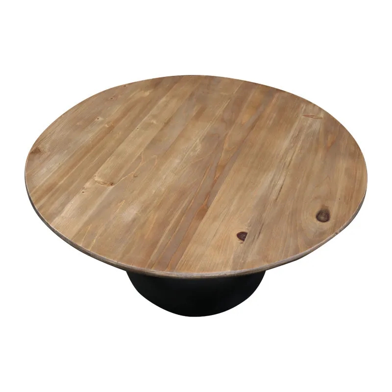 Riley Recycled Cedar Wood Modern Abstract Coffee Table