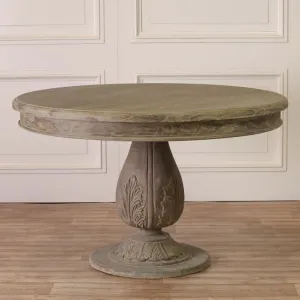 Round Pedestal Acorn Dining Table 120cm