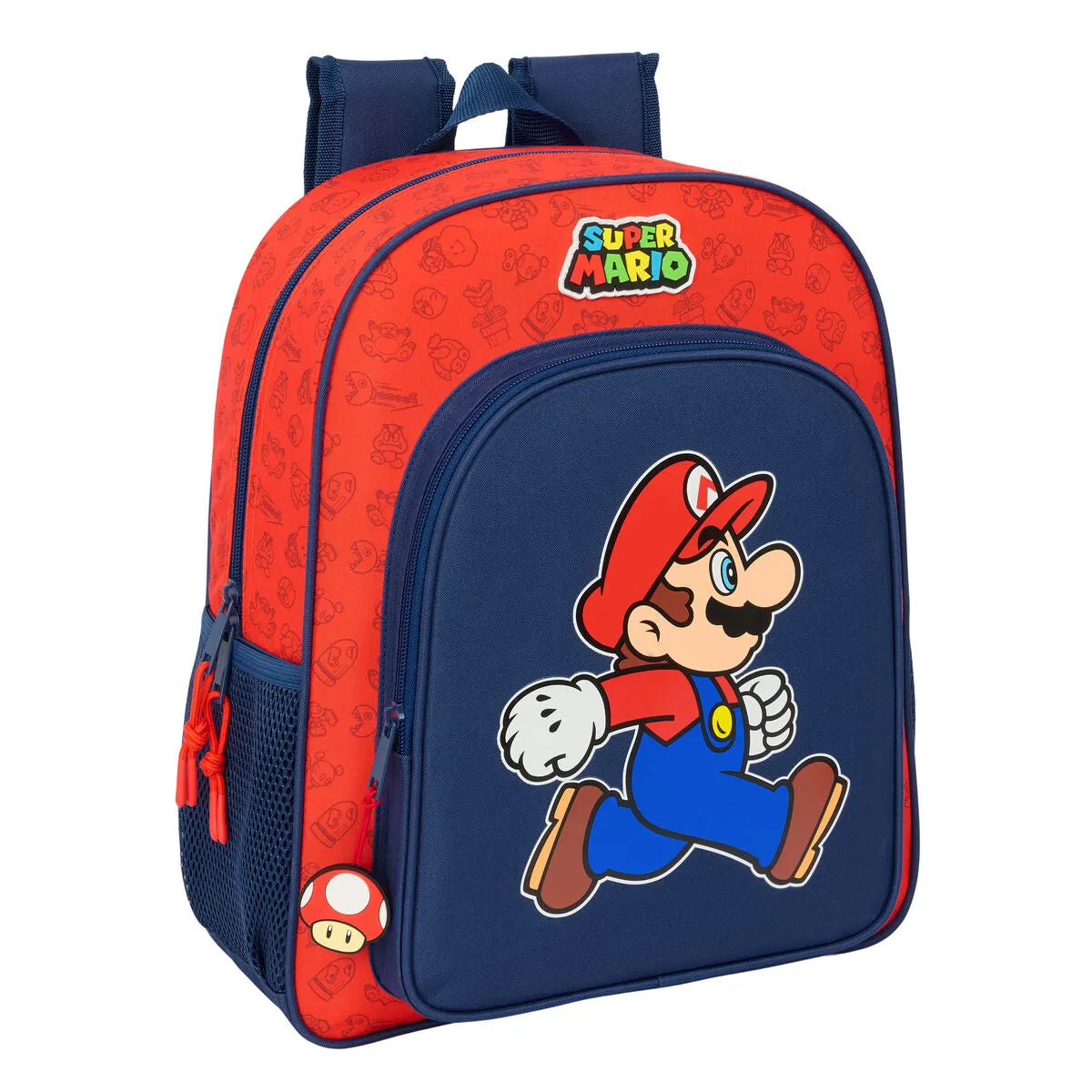 School Bag Super Mario Trick Red Dark blue 32 x 38 x 12 cm