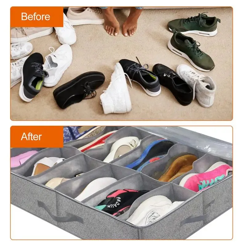 Shoe Storage Box Under Bed